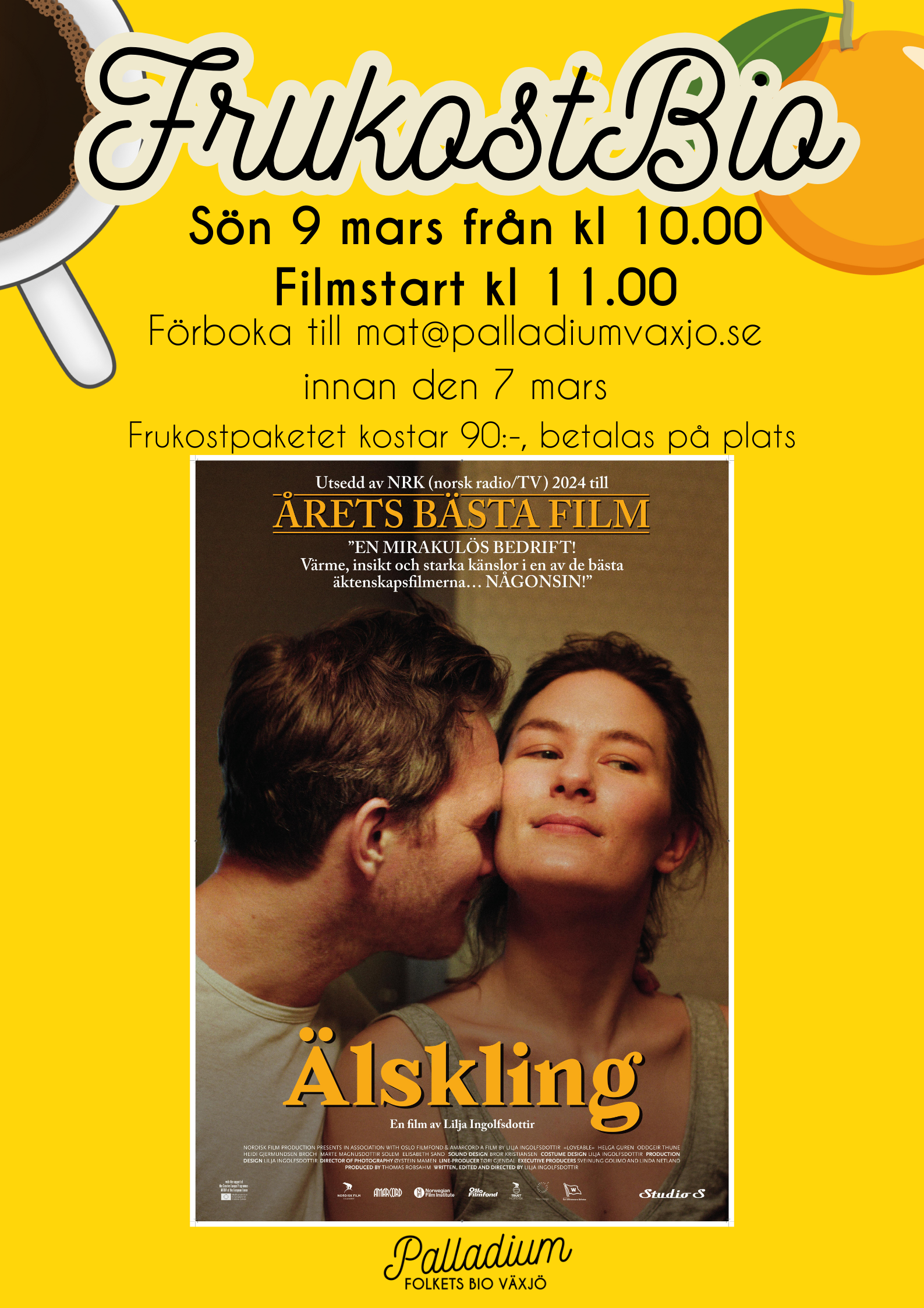ÄLSKLING – Frukostbio